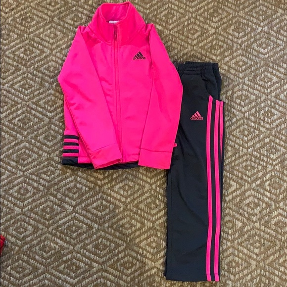pink adidas tracksuit